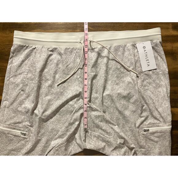 Athleta Women's Plus Size 24 Venture Jogger Pant Printed Tapered Leg Viper Grey - Picture 12 of 16
